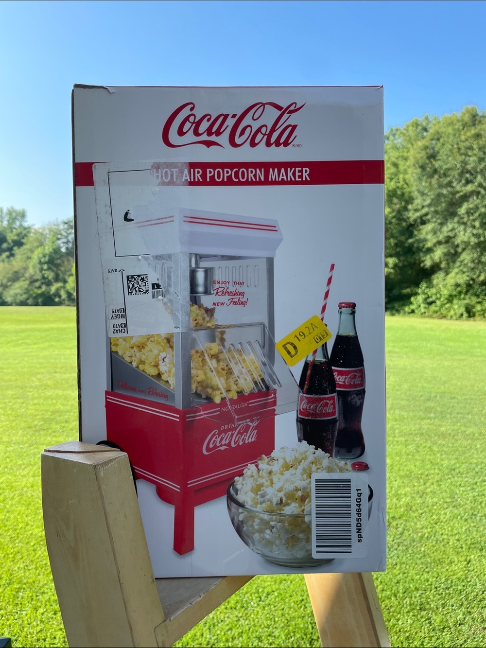 Coca Cola Red Retro Popcorn Air-Popper Machine Party Decor